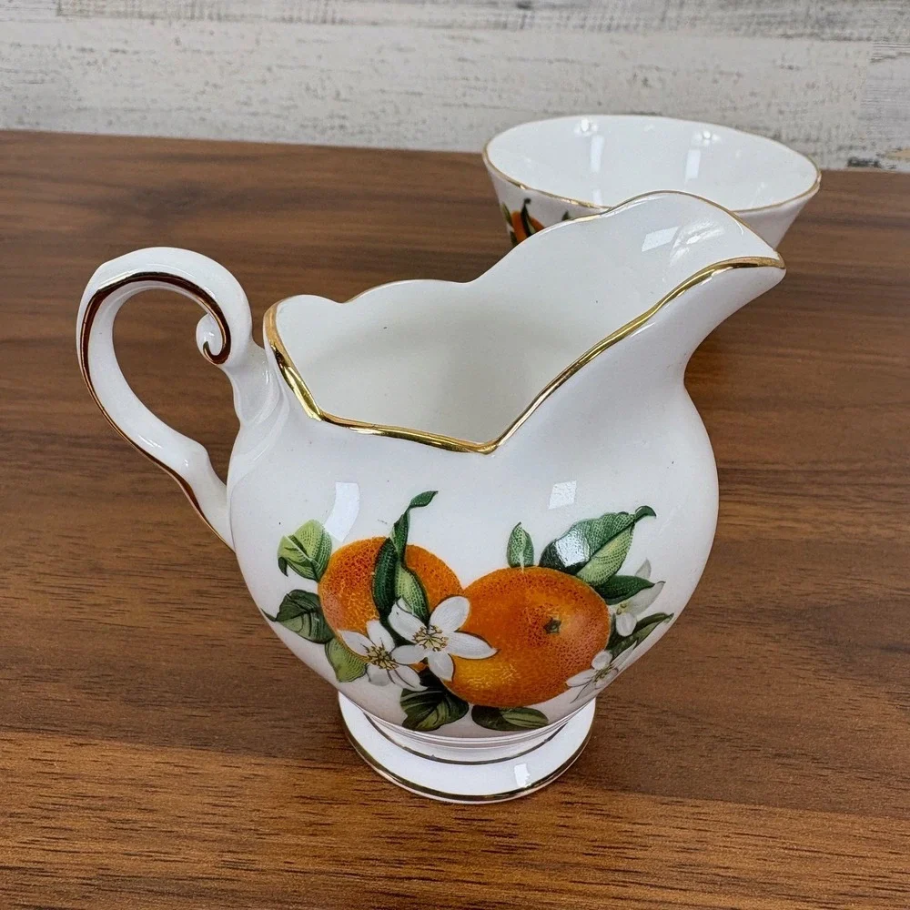 Vintage Tuscan English Bone China Mimi Pitcher and Sugar Bowl Discontinued Qty 2